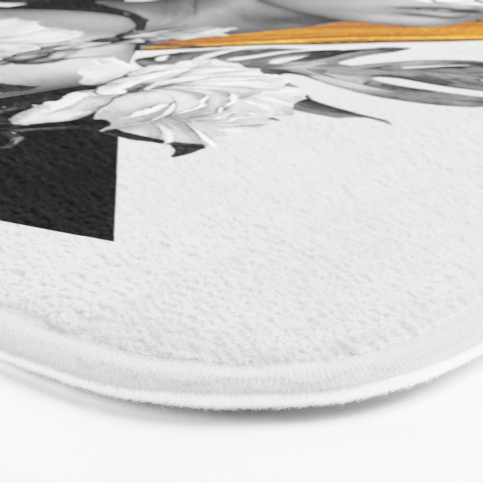 collage art (girl) Bath Mat Gallery Image 3