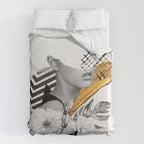 collage art (girl) Comforter Gallery Image 6