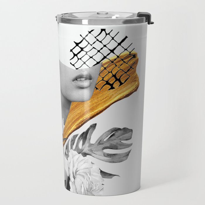 collage art (girl) Travel Mug Gallery Image 2