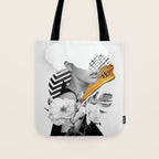 collage art (girl) Tote Bag Gallery Image 1
