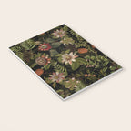 Midnight Summer Sepia Exotic Passiflora Flowers Garden Notebook Gallery Image 3