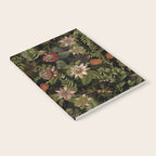 Midnight Summer Sepia Exotic Passiflora Flowers Garden Notebook Gallery Image 2