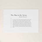 The Man in the Arena by Theodore Roosevelt Welcome Mat Gallery Image 1