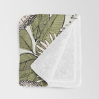 Australian garden chalk Throw Blanket Gallery Image 3