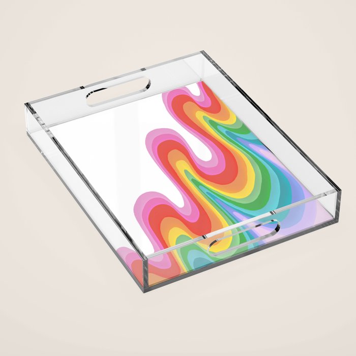 Groovy ribbon Acrylic Tray Gallery Image 1