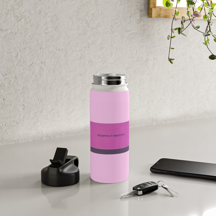 perfect match pink Water Bottle Gallery Image 4