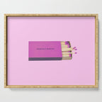 perfect match pink Serving Tray Gallery Image 1