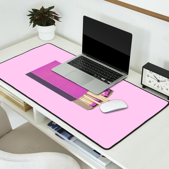 perfect match pink Desk Mat Gallery Image 2