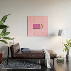 perfect match pink Wood Wall Art Gallery Image 2