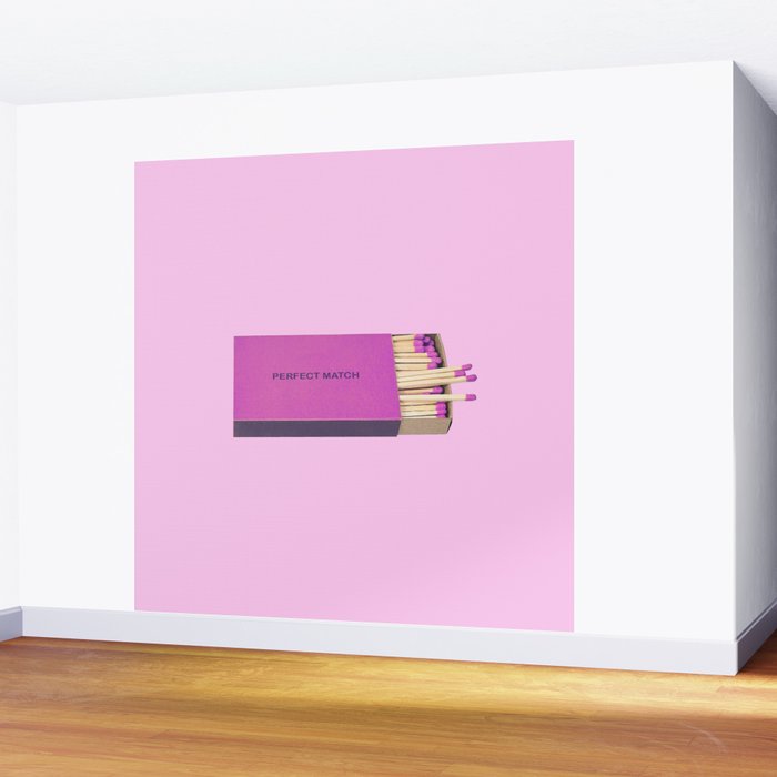 perfect match pink Wall Mural Gallery Image 2