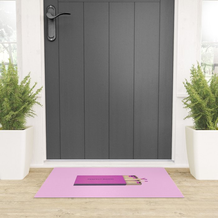 perfect match pink Welcome Mat Gallery Image 3