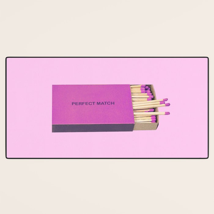 perfect match pink Desk Mat Gallery Image 3