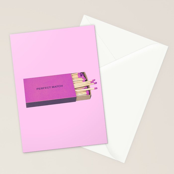 perfect match pink Stationery Card Gallery Image 2