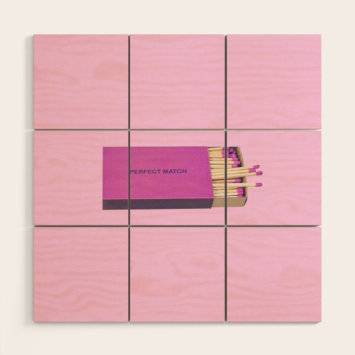 perfect match pink Wood Wall Art Gallery Image 1