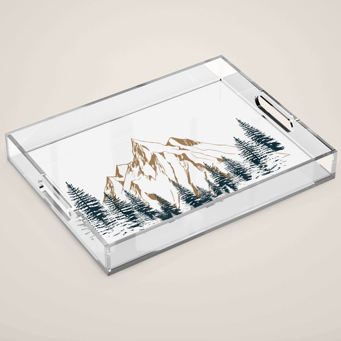 mountain 4 Acrylic Tray Gallery Image 1