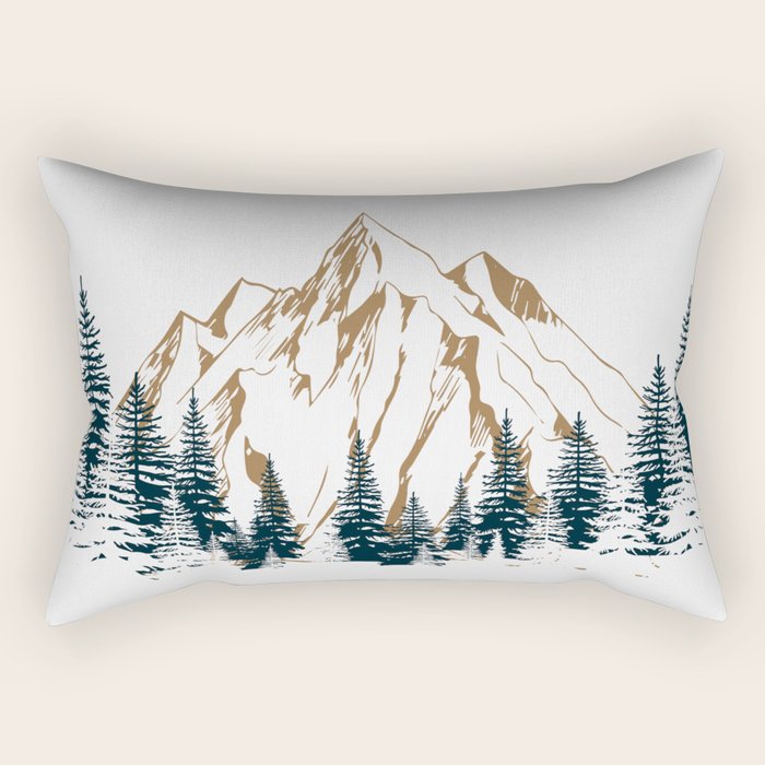 mountain 4 Rectangular Pillow Gallery Image 1