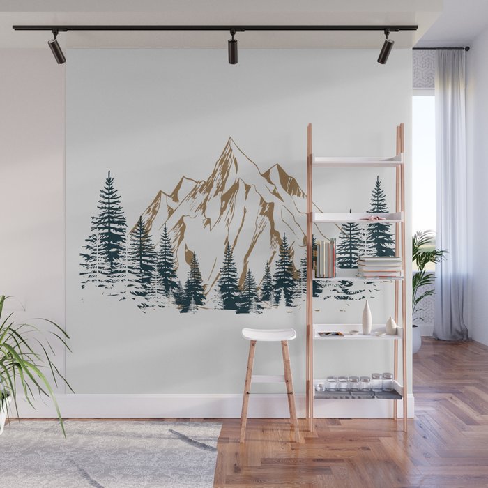 mountain 4 Wall Mural Gallery Image 1