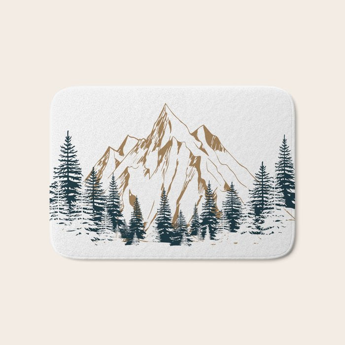 mountain 4 Bath Mat Gallery Image 1