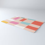 Playful Check Summer Plaid Pattern Rug Gallery Image 3