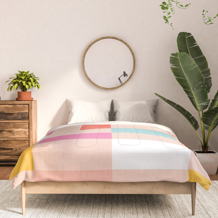 Playful Check Summer Plaid Pattern Comforter Gallery Image 3