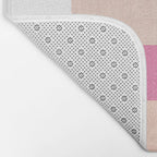 Playful Check Summer Plaid Pattern Bath Mat Gallery Image 2