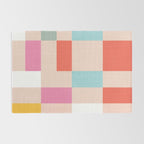 Playful Check Summer Plaid Pattern Rug Gallery Image 2