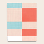 Playful Check Summer Plaid Pattern Notebook Gallery Image 4