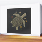 Turtle with Flowers Wall Mural Gallery Image 2
