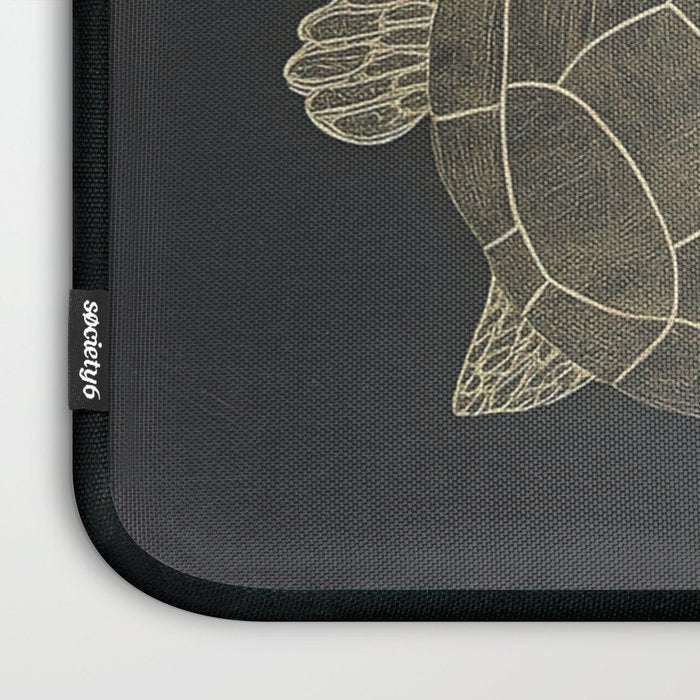 Turtle with Flowers Laptop Sleeve Gallery Image 3