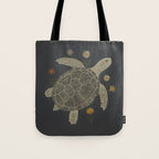Turtle with Flowers Tote Bag Gallery Image 1