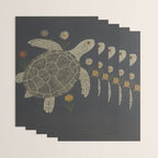 Turtle with Flowers Wrapping Paper Gallery Image 3