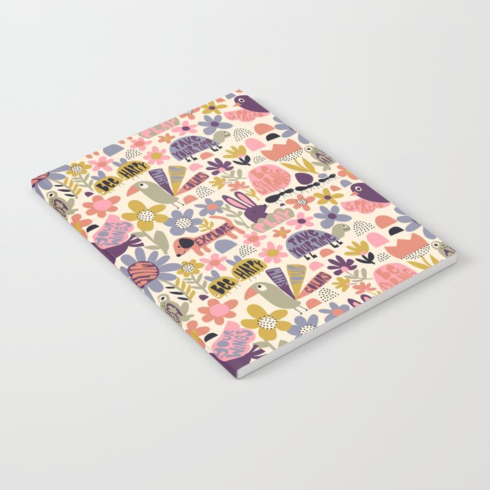 Playful Meadow Cute Animals with Motivational Affirmations - Soft Regal Notebook Gallery Image 2