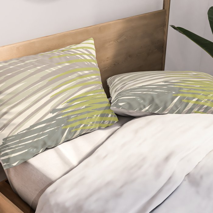 Abstract Palm Tree Pillow Sham Gallery Image 2