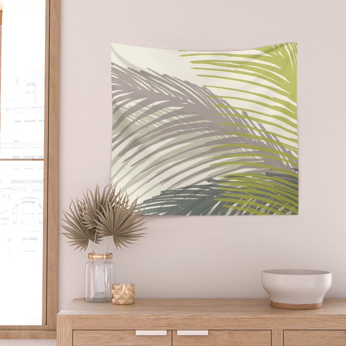 Abstract Palm Tree Wall Tapestry Gallery Image 2