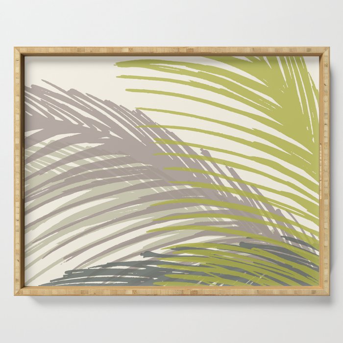 Abstract Palm Tree Serving Tray Gallery Image 1