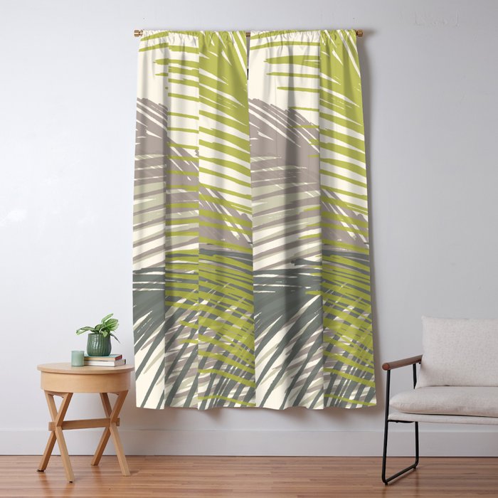 Abstract Palm Tree Window Curtain Gallery Image 5
