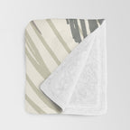 Abstract Palm Tree Throw Blanket Gallery Image 3