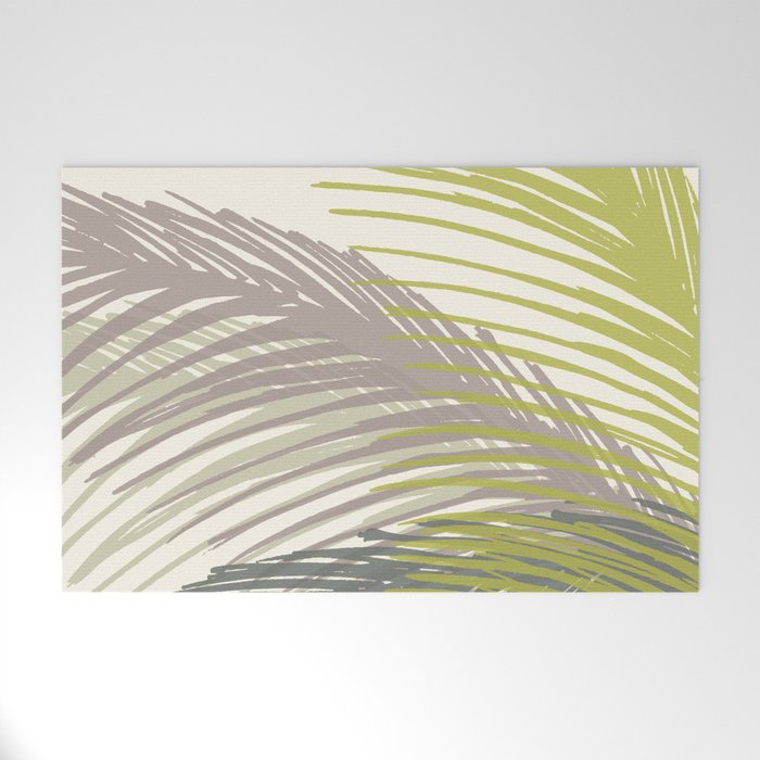Abstract Palm Tree Welcome Mat Gallery Image 1