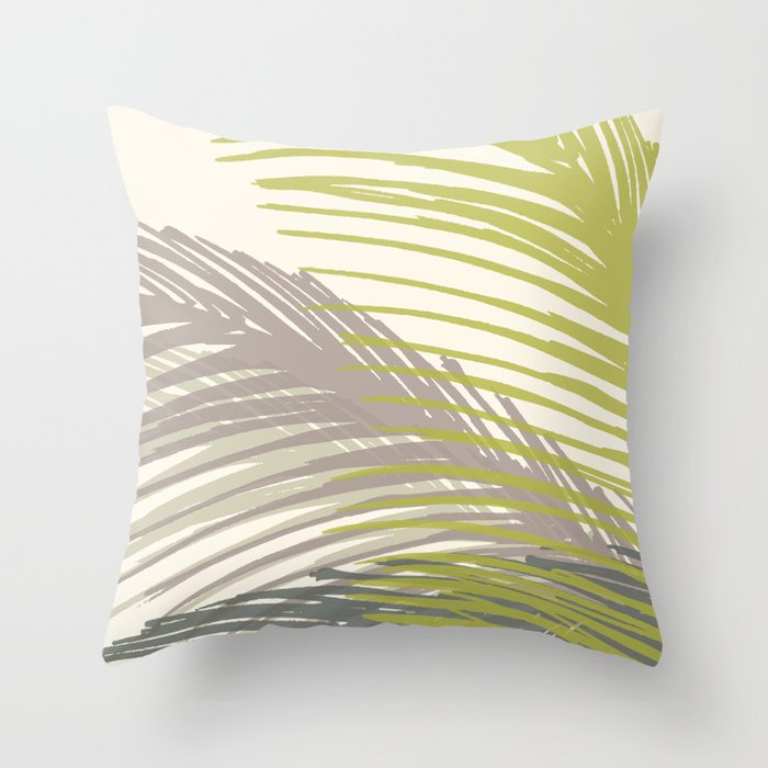 Abstract Palm Tree Throw Pillow Gallery Image 6