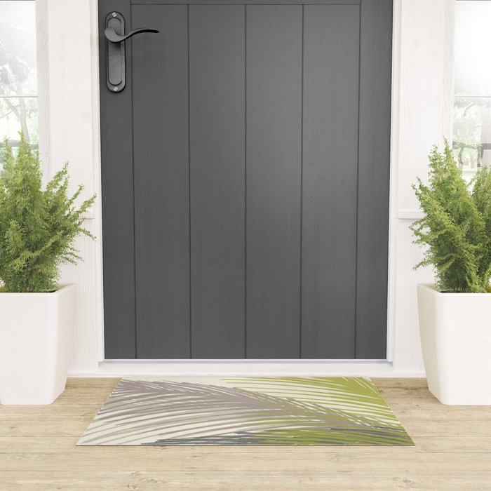 Abstract Palm Tree Welcome Mat Gallery Image 3