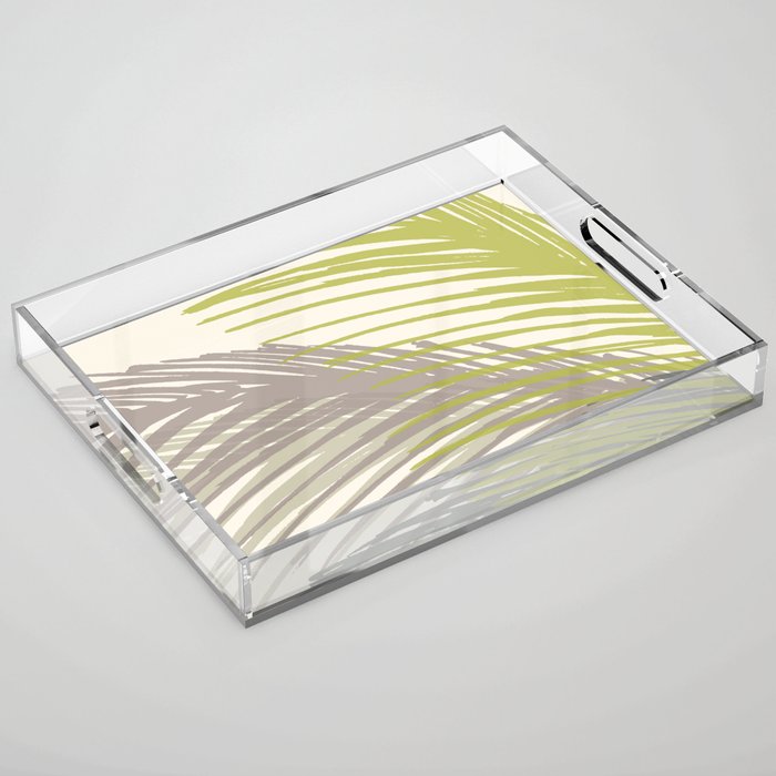 Abstract Palm Tree Acrylic Tray Gallery Image 1