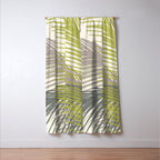 Abstract Palm Tree Window Curtain Gallery Image 3