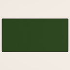 Solid Dark Forest Green Simple Solid Color All Over Print Desk Mat Gallery Image 3