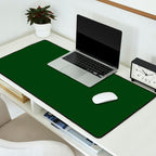 Solid Dark Forest Green Simple Solid Color All Over Print Desk Mat Gallery Image 2