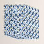 Feel the Cosmic Yoga blue Wrapping Paper Gallery Image 3