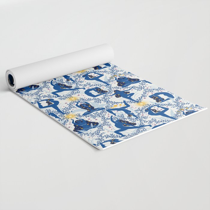 Feel the Cosmic Yoga blue Yoga Mat Gallery Image 2