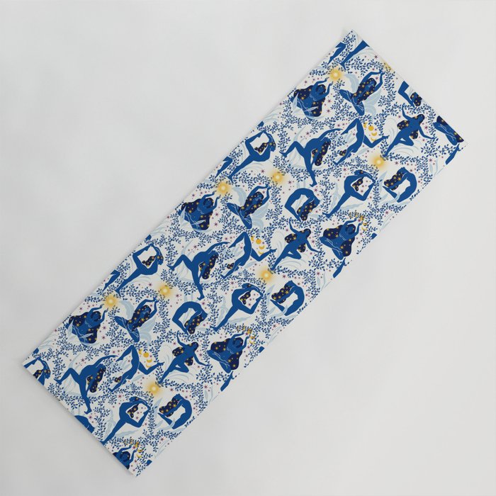 Feel the Cosmic Yoga blue Yoga Mat Gallery Image 1