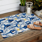 Feel the Cosmic Yoga blue Outdoor Rug Gallery Image 2