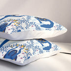 Feel the Cosmic Yoga blue Pillow Sham Gallery Image 3