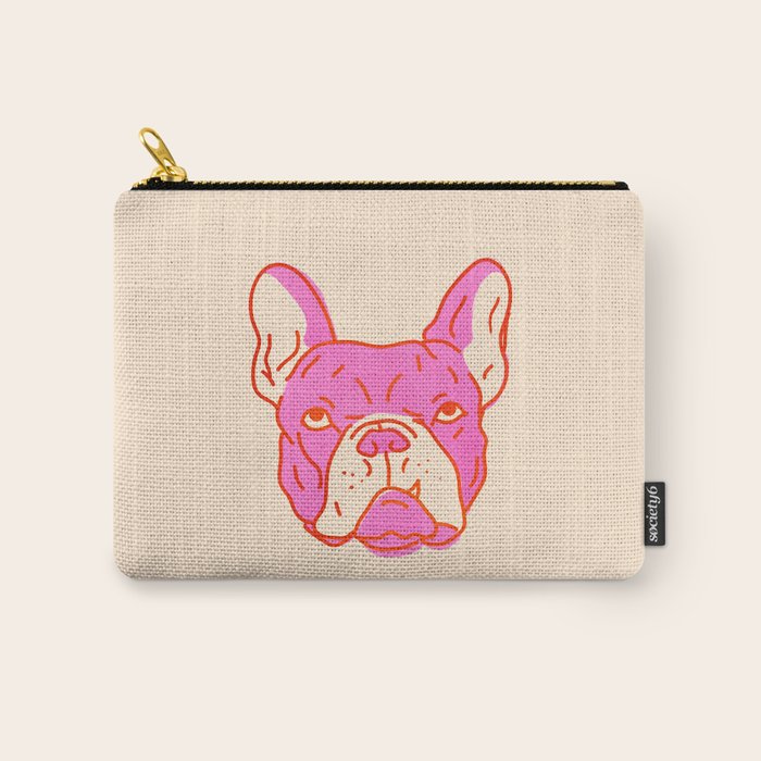 Hot Pink Bulldog Carry All Pouch Gallery Image 1